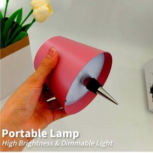 Pink Wine Bottle Stopper with Lamp Shade